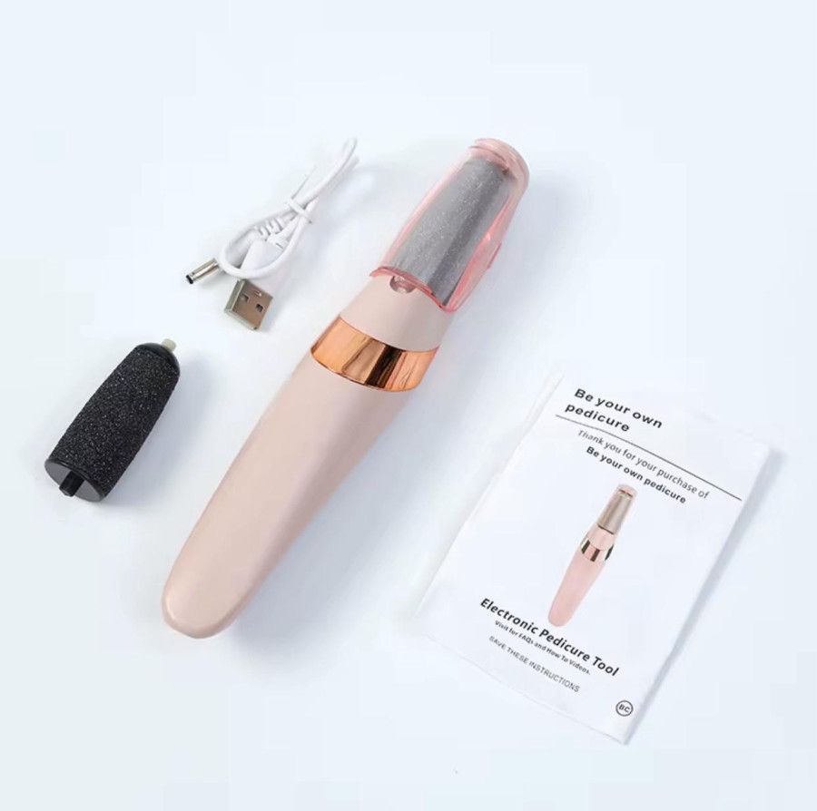 Professional Electric Callus Remover & Foot File - Rechargeable Pedicure Tool with LED Light