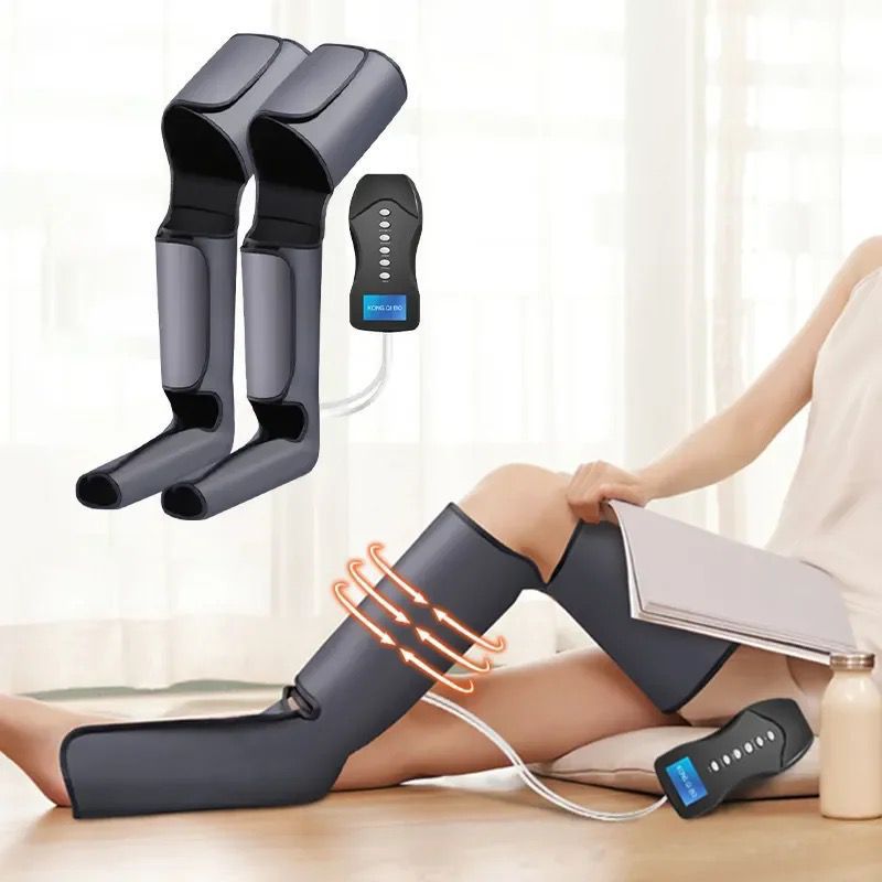 Rechargeable Full Leg and Foot Air Compression Massager - 4 Modes & 3 Intensities