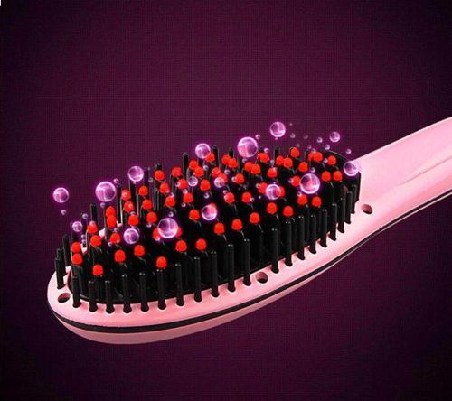 Professional Fast Hair Straightener Brush with LCD Display