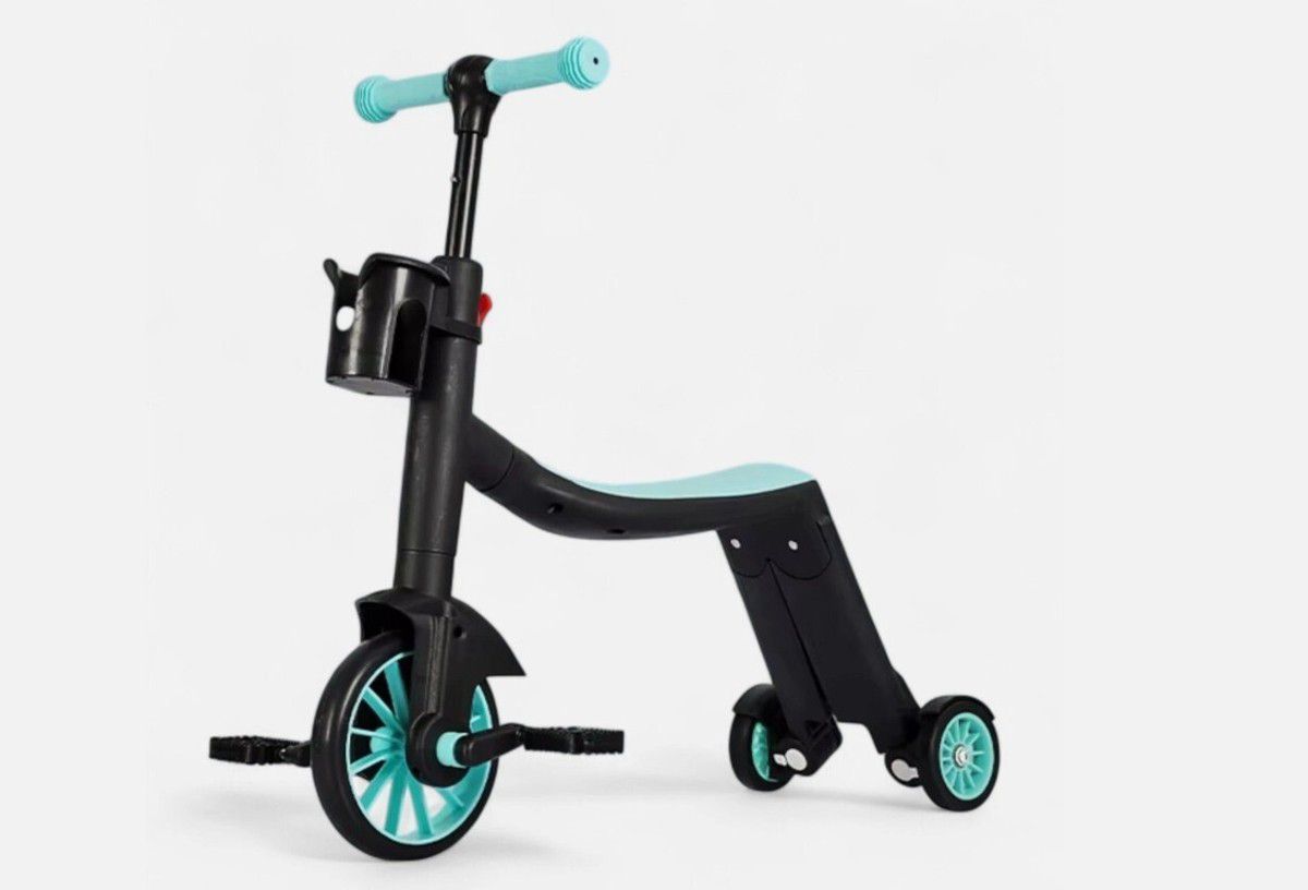 3-in-1 Convertible Kids Scooter, Tricycle, and Balance Bike with Adjustable Height