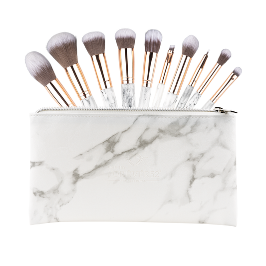 Quintessential Marble Base 10 Pieces Brush Set - XZ009-KYAMSTORE