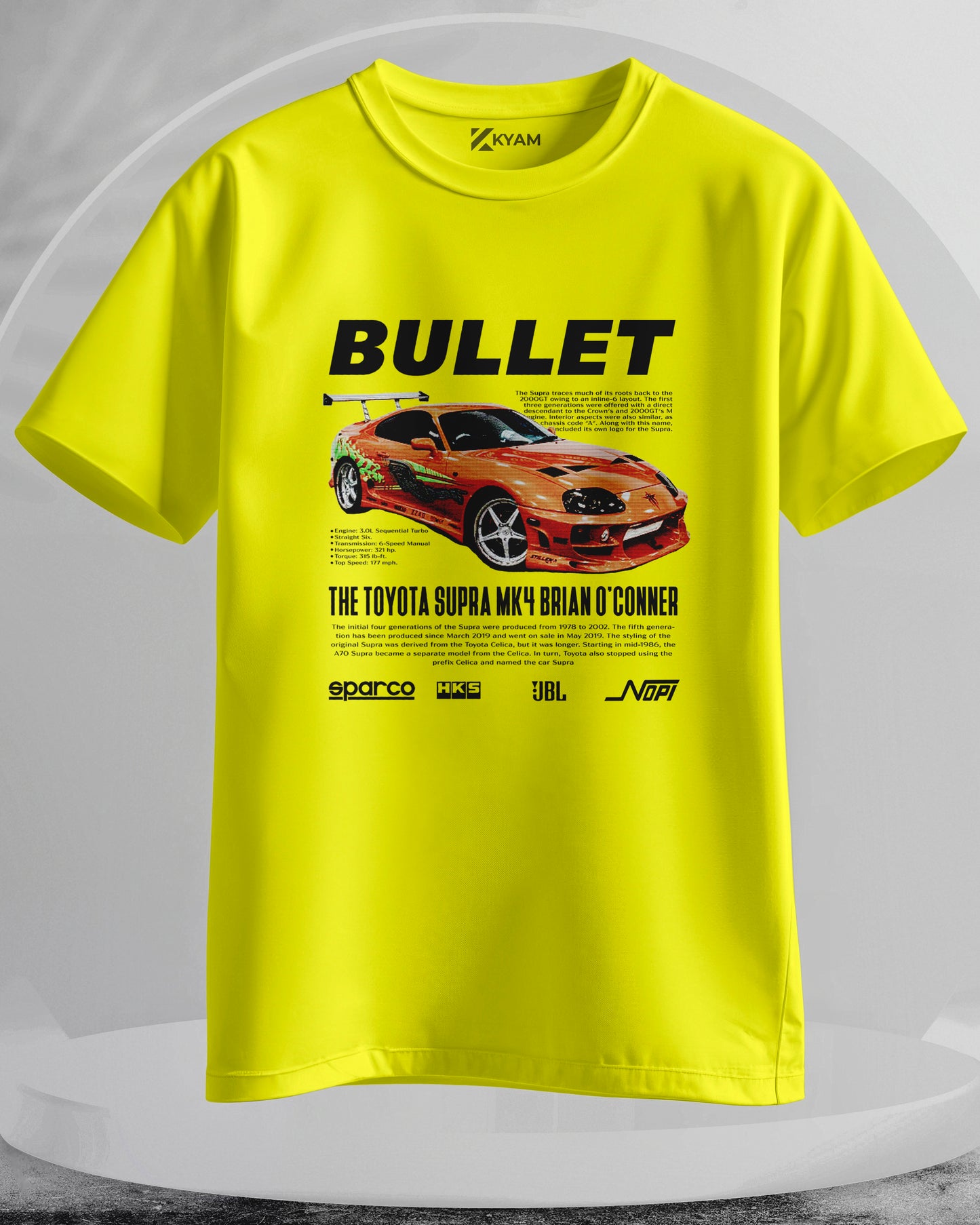 Toyota Supra MK4 - Men Stylish Printed T-Shirts – (Regular)