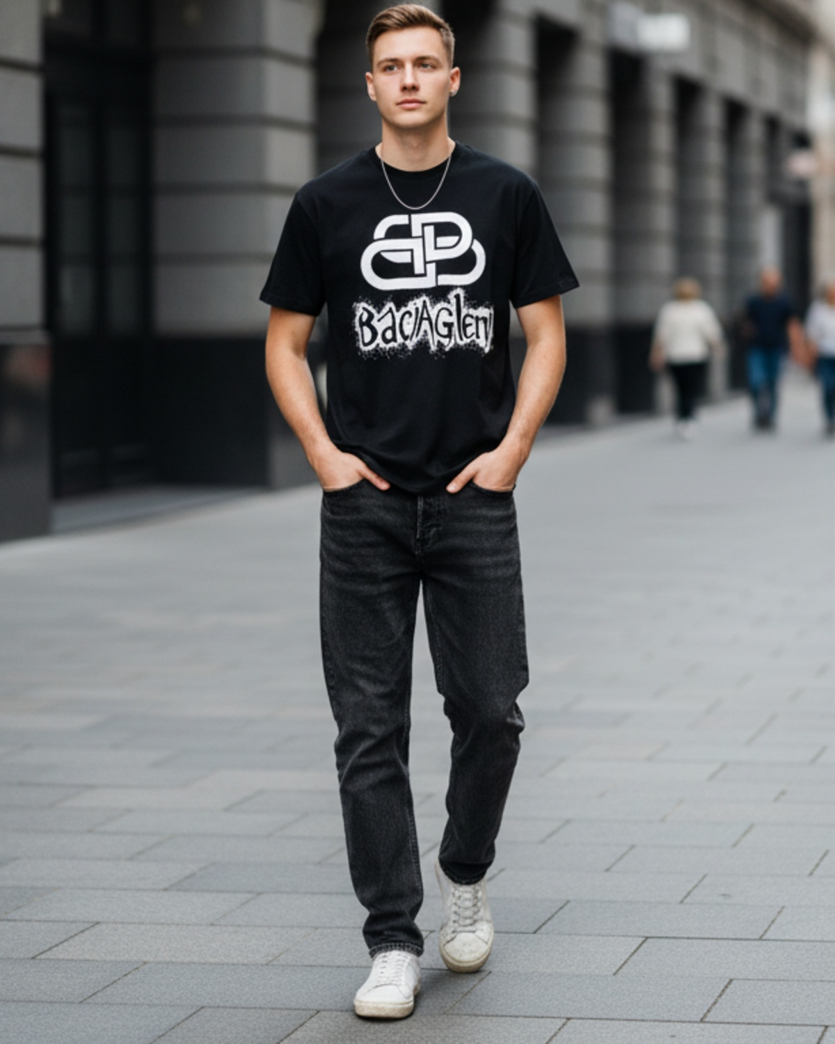 Stylish Custom Printed T-Shirt - Bold Graphic Streetwear Tee