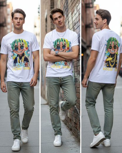 Stylish Custom Printed T-Shirt - Vibrant Graphic Cartoon Tee