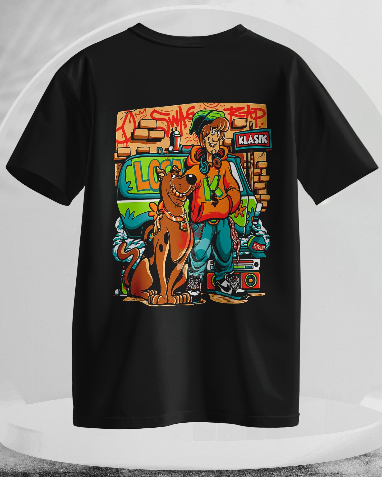 Scooby-Doo - Men Stylish Back Printed T-Shirts – (Regular)