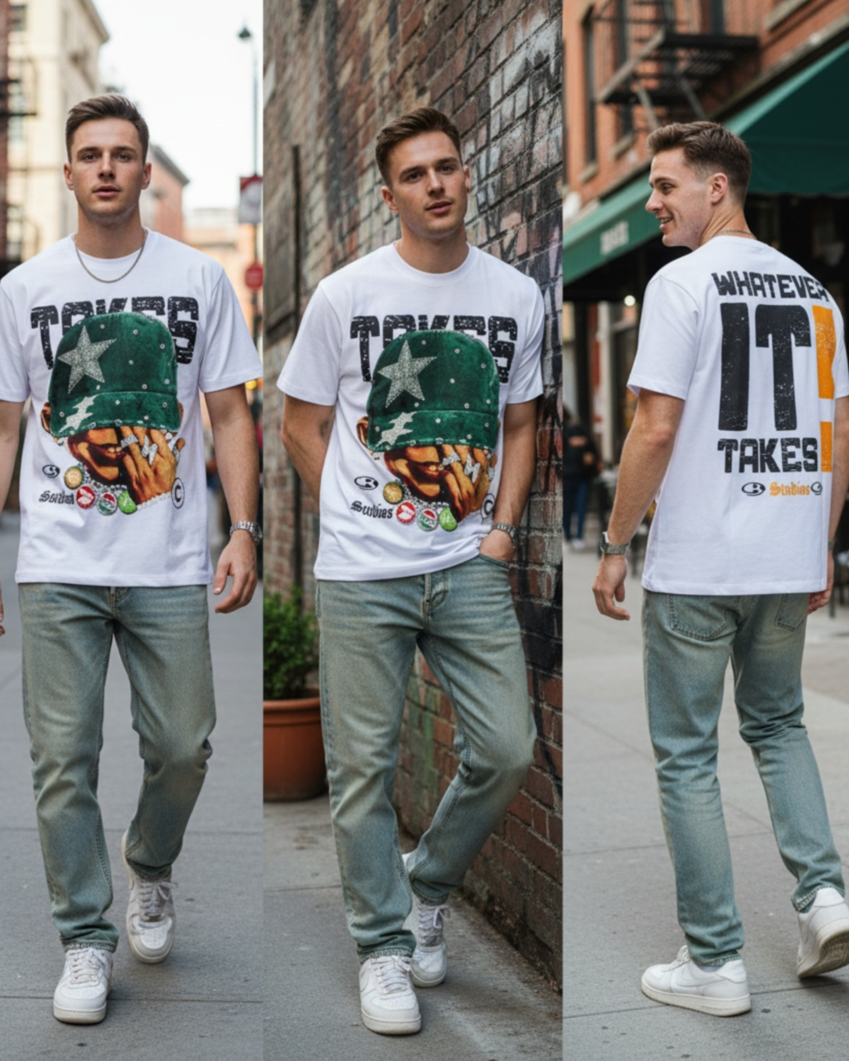 Stylish Custom Printed T-Shirt - Bold Graphic Streetwear Tee
