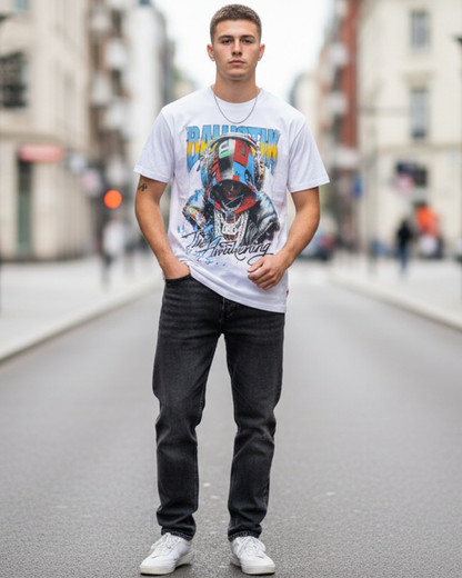 Stylish Custom Printed T-Shirt - Bold Graphic Urban Tee