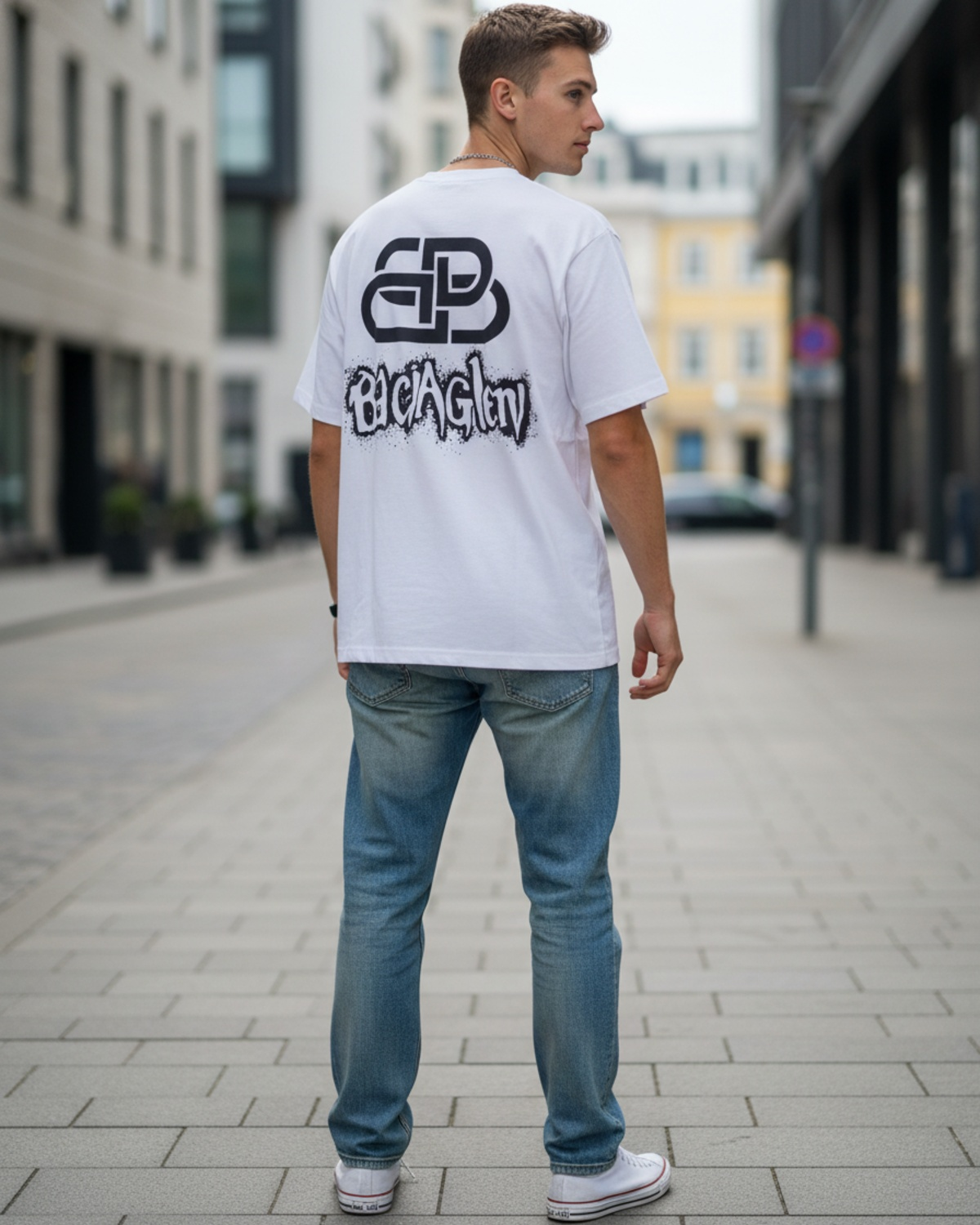 Stylish Custom Printed T-Shirt - Bold Graphic Oversized Tee