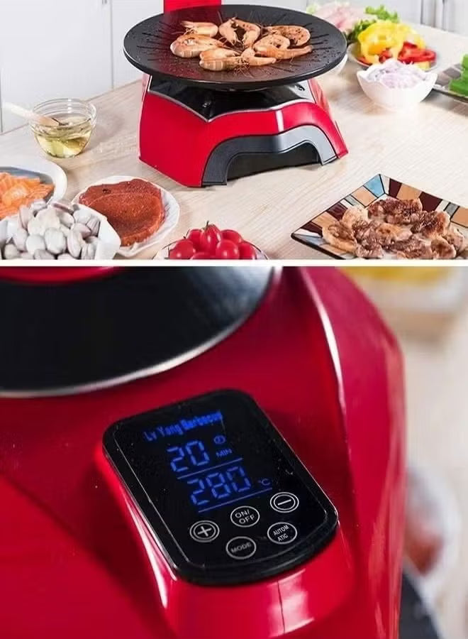 Automatic Rotating 1400W Smokeless Infrared Korean BBQ Griller