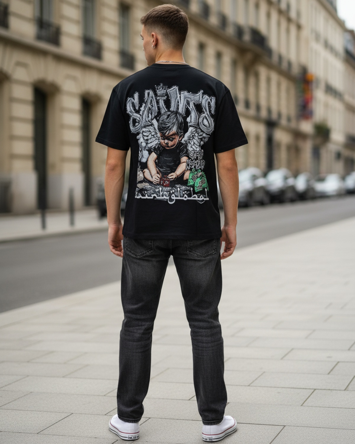 Stylish Custom Printed T-Shirt - Bold Graphic Oversized Tee