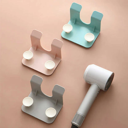 حامل مجفف الشعر، مثبت على الحائط، منظم لمستلزمات الحمام | الكمية محدودة