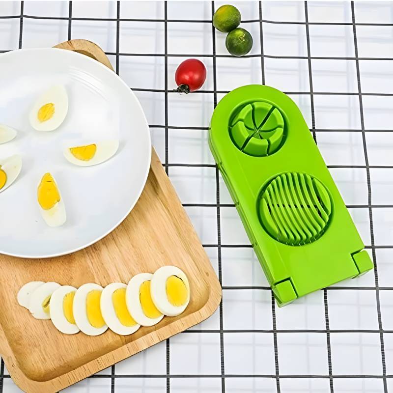 Zenex store EasySlice and Eggs our 2 in 1 Egg Cutter and Chopper Perfect Salads, Sandwiches Egg Slicer  (1 Egg Slicer .)-KYAMSTORE
