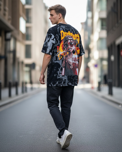 Stylish Custom Printed T-Shirt - Bold Graphic Urban Tee