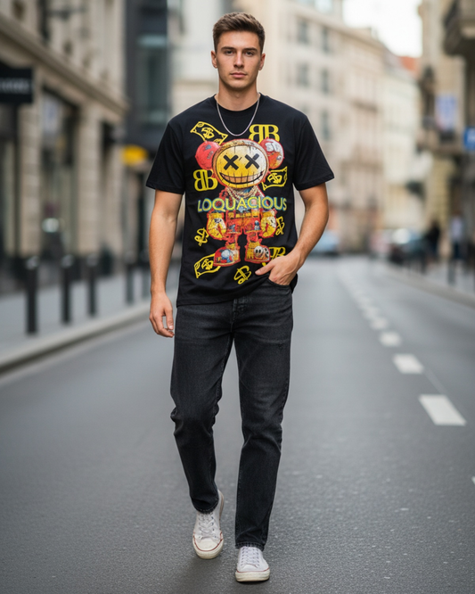 Stylish Custom Printed T-Shirt - Bold Graphic Streetwear Tee