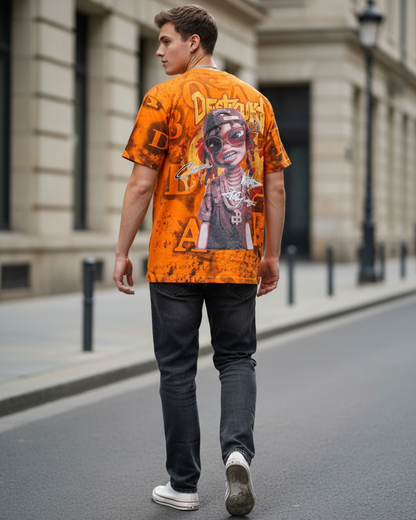 Stylish Custom Printed T-Shirt - Bold Graphic Streetwear Tee