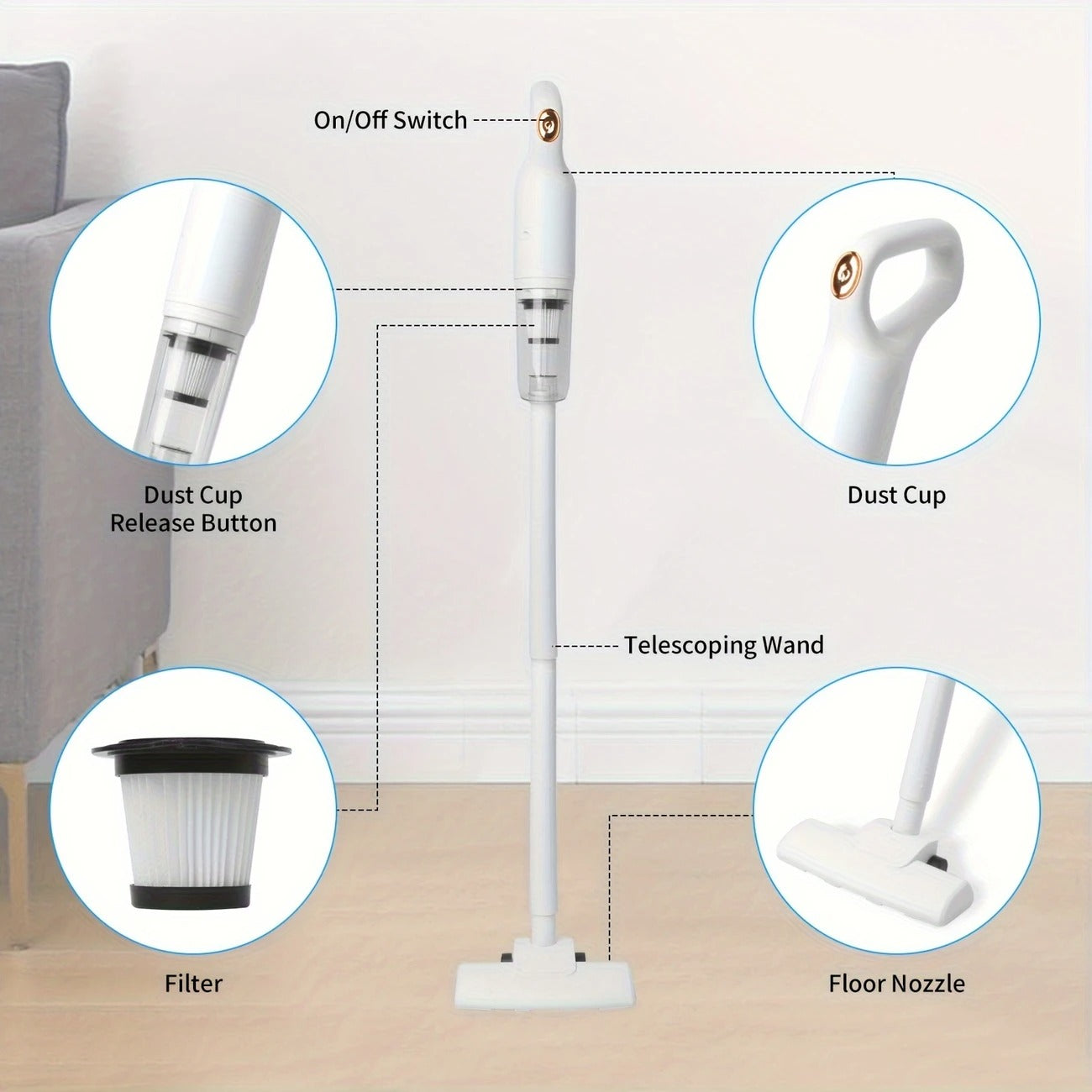 Lightweight Powerful Suction Handheld Vacuum for Hard Floor Carpet Pet Hair | Limited stocks available