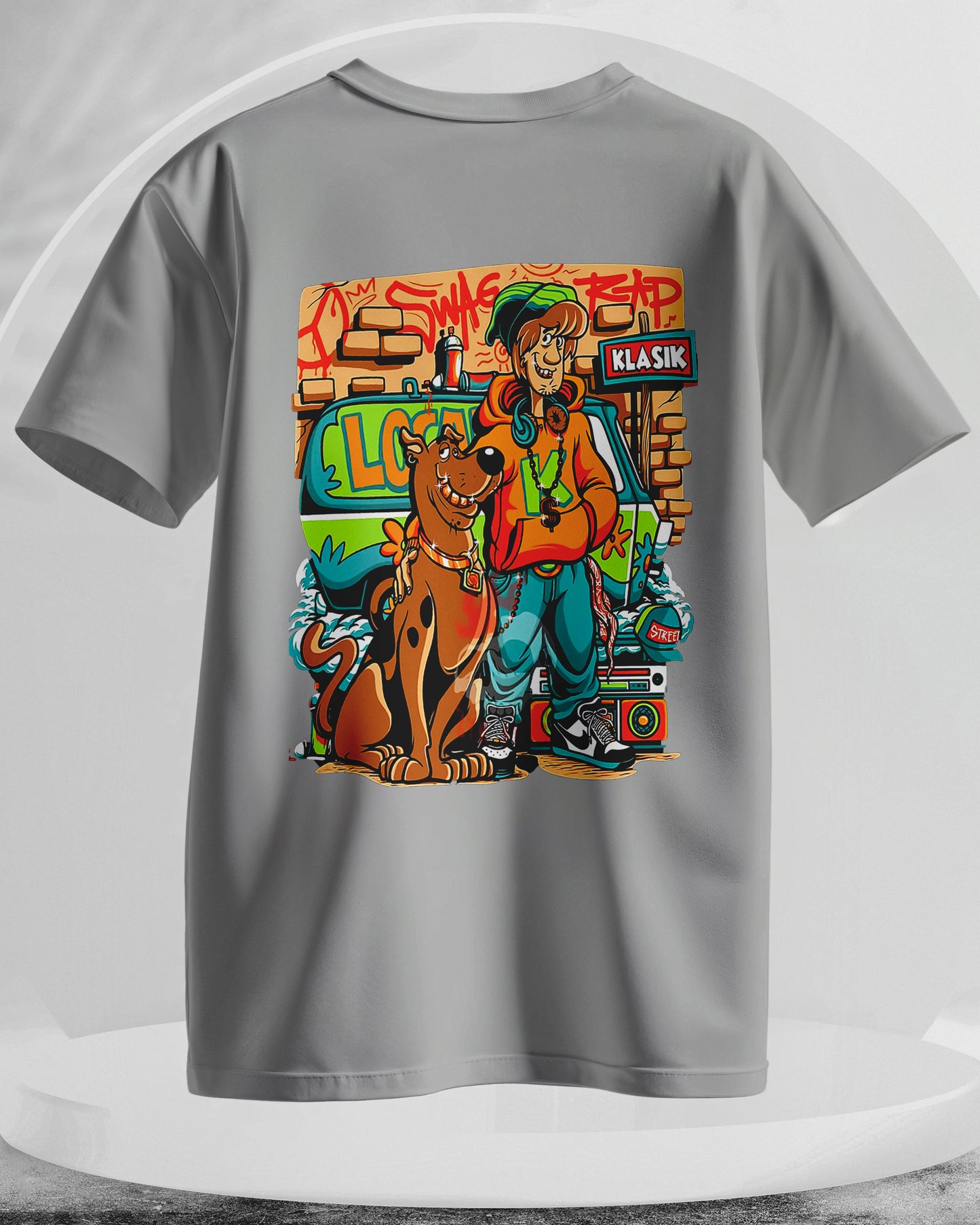 Scooby-Doo - Men Stylish Back Printed T-Shirts – (Regular)