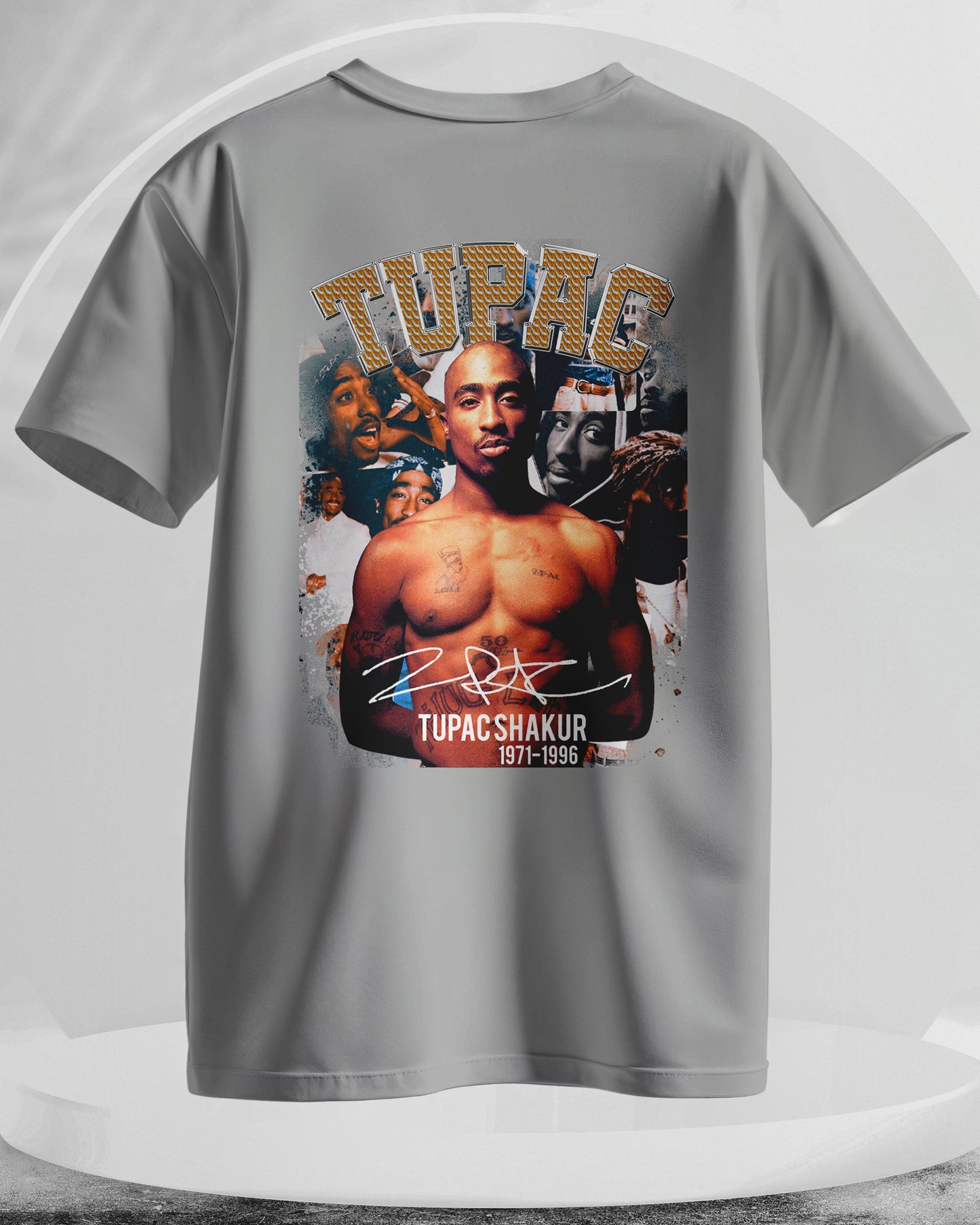 Tupac Shakur - Men Stylish Back Printed T-Shirts – (Regular)