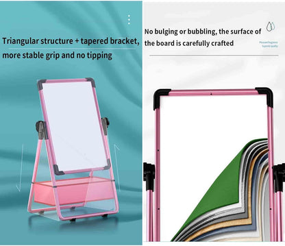 Adjustable Kids Art Easel - Double-Sided Magnetic Whiteboard & Erasable Chalkboard with Storage Tray