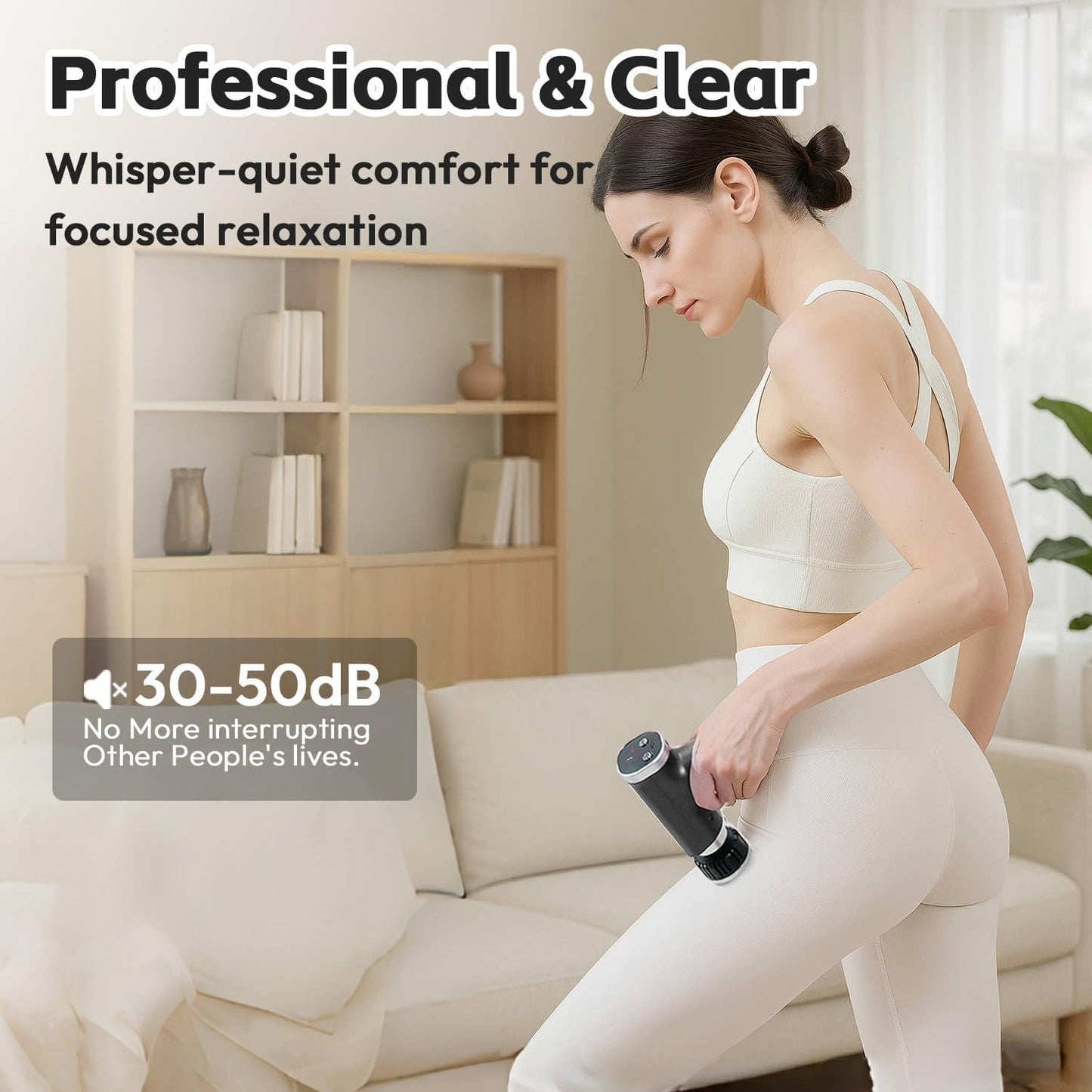 Portable Deep Tissue Massage Gun with Hot & Cold Compress Therapy - 9 Speeds & 9 Heads Handheld Muscle Massager