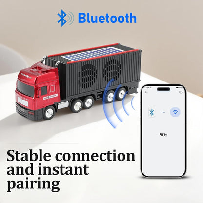 WSTER WS-691 Solar Powered Bluetooth Speaker - Retro Truck Design Portable Wireless Speaker with TWS, FM Radio & USB