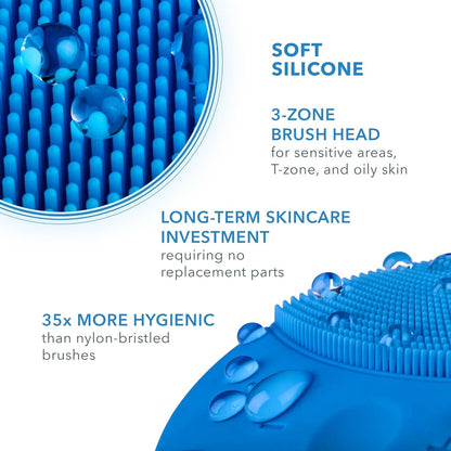FOREO LUNA mini 2 Sonic Facial Cleansing Brush & Anti-Aging Massager - Ultra-Hygienic Silicone Face Cleanser