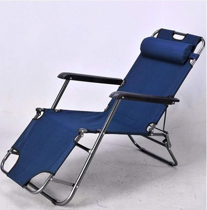 Outdoor Zero Gravity Folding Lounge Chair for Patio and Camping - Blue