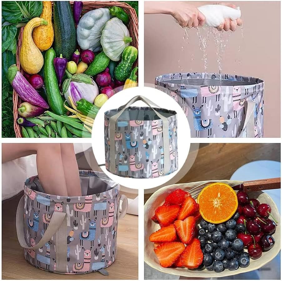 Collapsible Portable Foot Bath Basin & Multipurpose Travel Soaking Tub