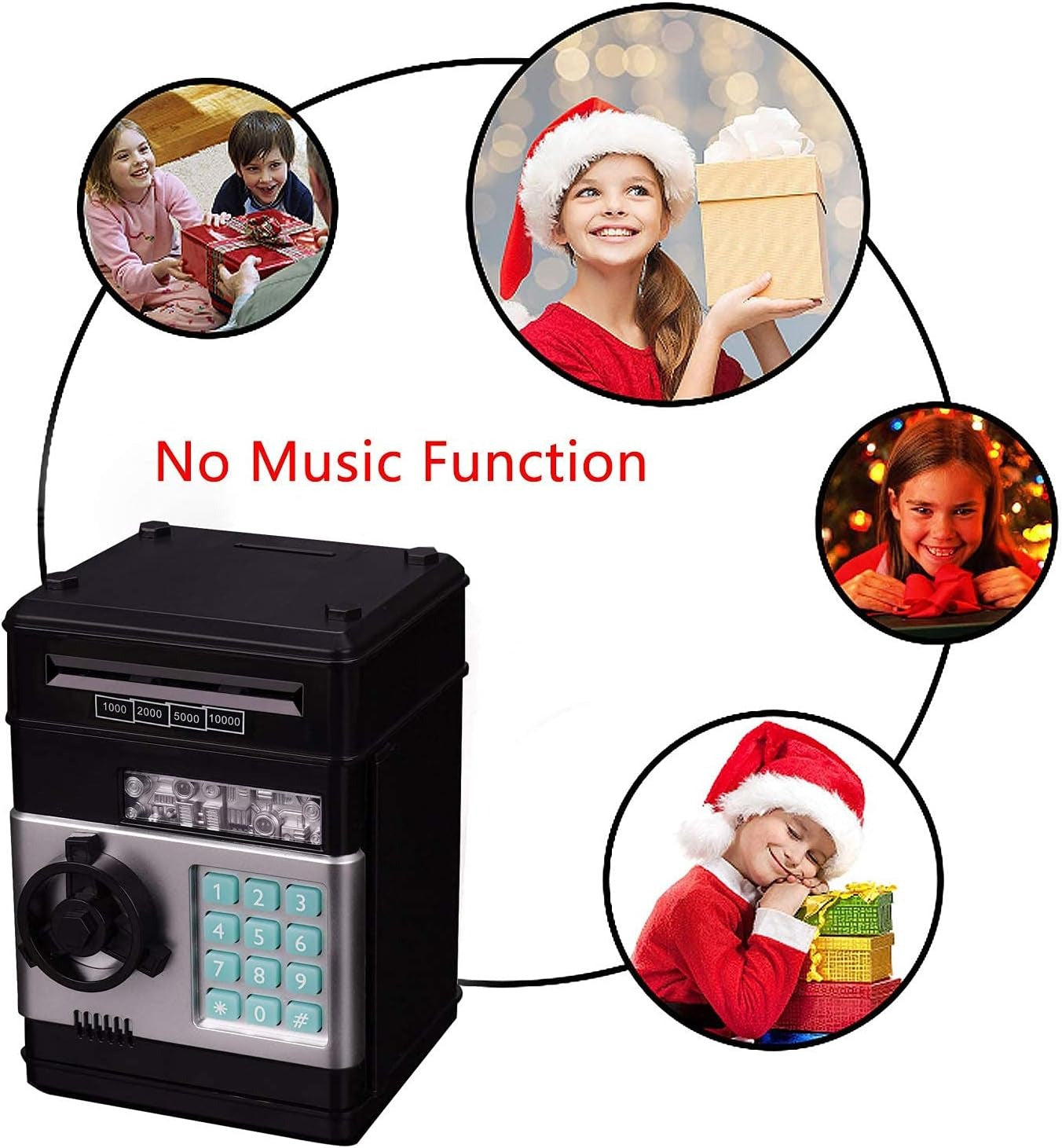 Premium Electronic Mini ATM Piggy Bank for Kids and Adults - Smart Password Safe