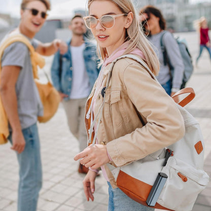 Multi-Directional Portable Airplane Phone Holder & Travel Stand - Foldable 360° Rotating Clamp Mount and Mini Selfie Grip