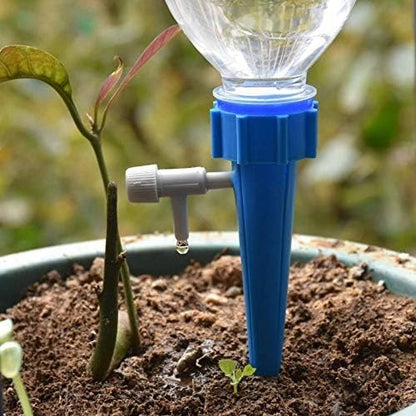 Adjustable Self-Watering Spikes for Plant Bottles with Slow-Release Control Valve - Pack of 5