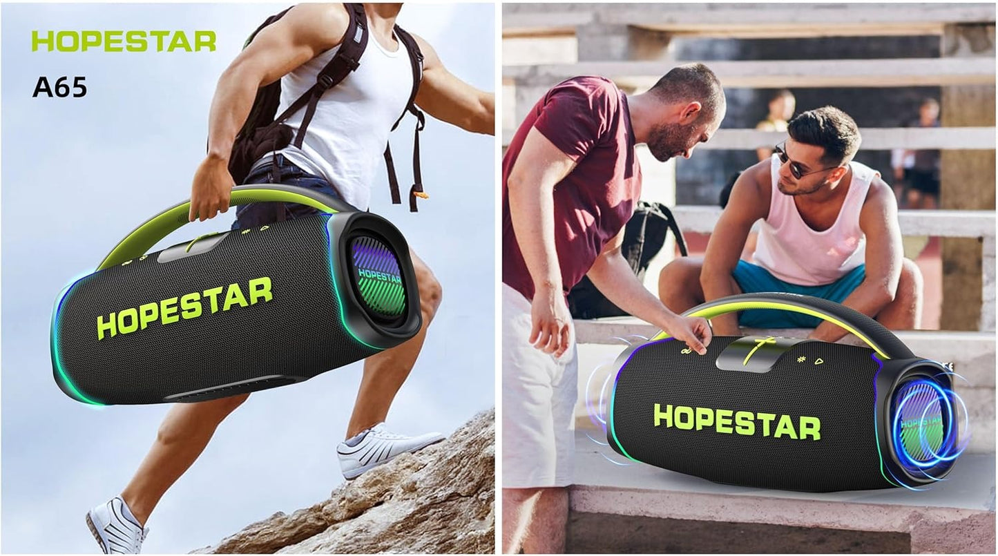 HOPESTAR A65 300W Portable Wireless Bluetooth Party Speaker with Microphone & 65W Fast Charge