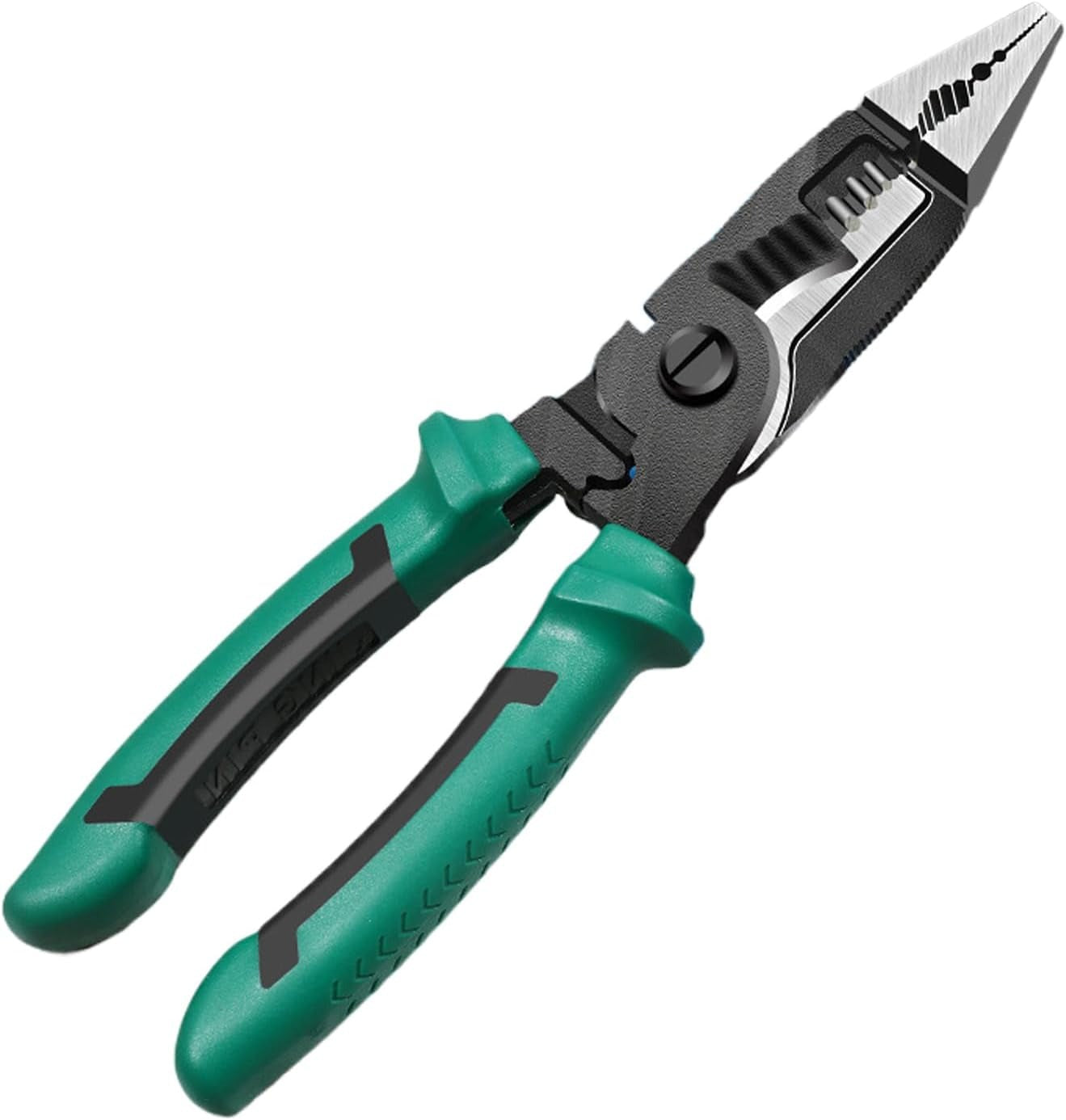8-Inch Multifunctional Electrician's Pliers with Wire Stripper & Crimper