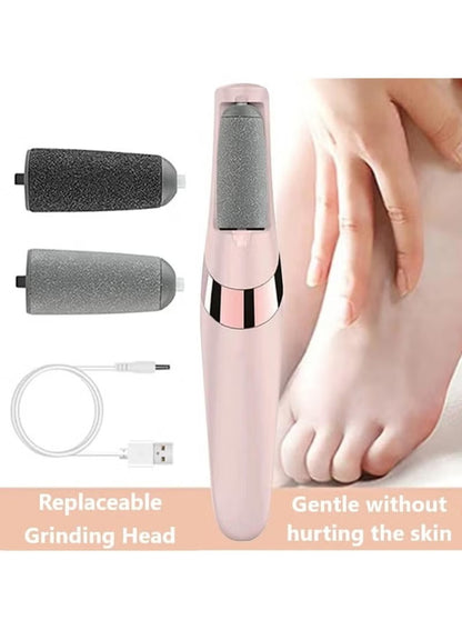Professional Electric Callus Remover & Foot File - Rechargeable Pedicure Tool with LED Light
