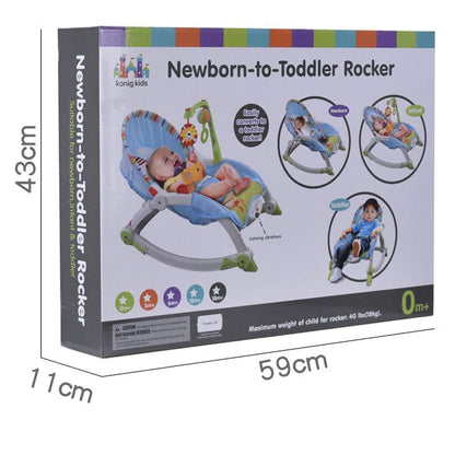 3-in-1 Infant to Toddler Rocker and Bouncer with Vibrations