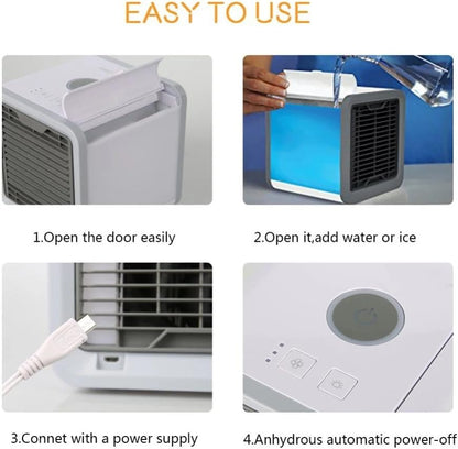 Arctic Air Portable Evaporative Cooler - 3-in-1 Desktop Mini Air Conditioner, Purifier, and Humidifier