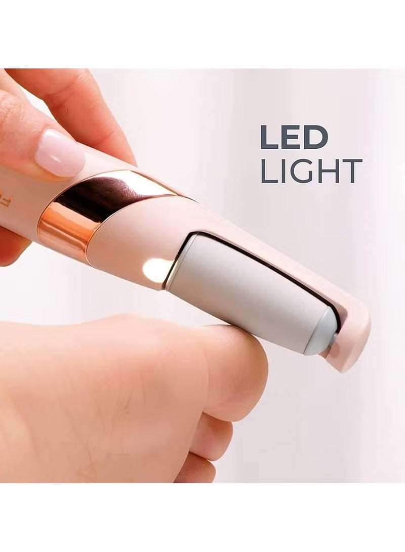 Professional Electric Callus Remover & Foot File - Rechargeable Pedicure Tool with LED Light