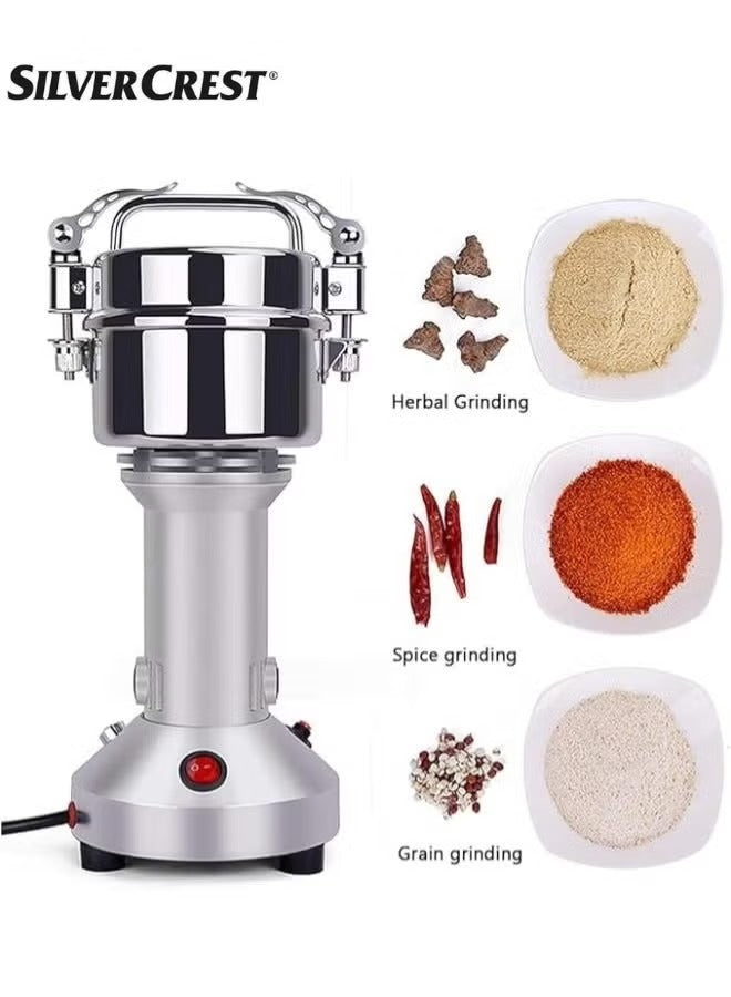 Slivers Criest Professional Electric Spice & Grain Grinder - High-Speed Stainless Steel Mill for Coffee, Nuts, and Herbs (Model SC-150G)