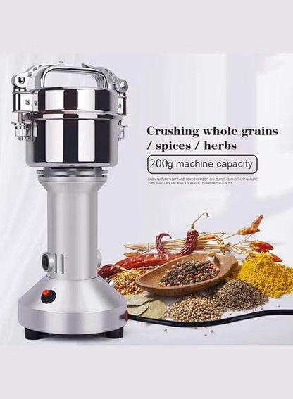 Slivers Criest Professional Electric Spice & Grain Grinder - High-Speed Stainless Steel Mill for Coffee, Nuts, and Herbs (Model SC-150G)