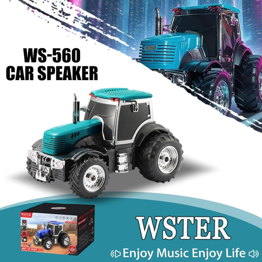 WS-560 Bluetooth Pickup Truck Replica Portable Speaker with Display Screen & LED Party Lights