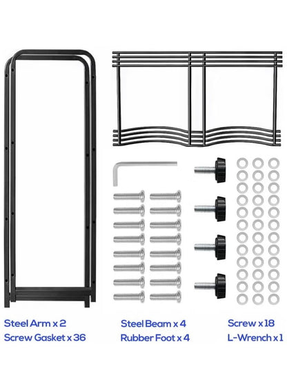Heavy-Duty 4-Tier Water Bottle Storage Rack – 8-Bottle Freestanding Jug Holder for Home & Office