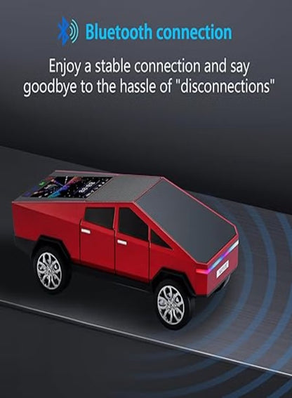 WS-580 Cybertruck Styled Wireless Bluetooth Speaker with LED Display, TWS Pairing & RGB Lights