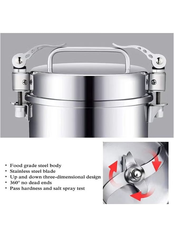 Slivers Criest Professional Electric Spice & Grain Grinder - High-Speed Stainless Steel Mill for Coffee, Nuts, and Herbs (Model SC-150G)