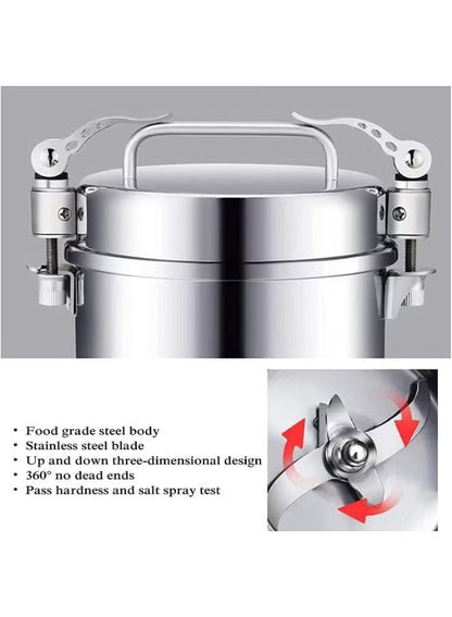 Slivers Criest Professional Electric Spice & Grain Grinder - High-Speed Stainless Steel Mill for Coffee, Nuts, and Herbs (Model SC-150G)