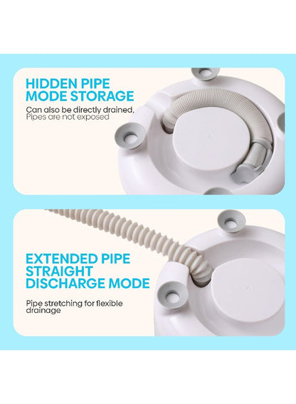 3L Mini Portable Washing Machine with Spin Dryer - Compact 3-in-1 Travel Laundry Device