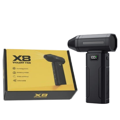 X8 Violent Fan - 130000 RPM Rechargeable Cordless Air Duster & Jet Blower