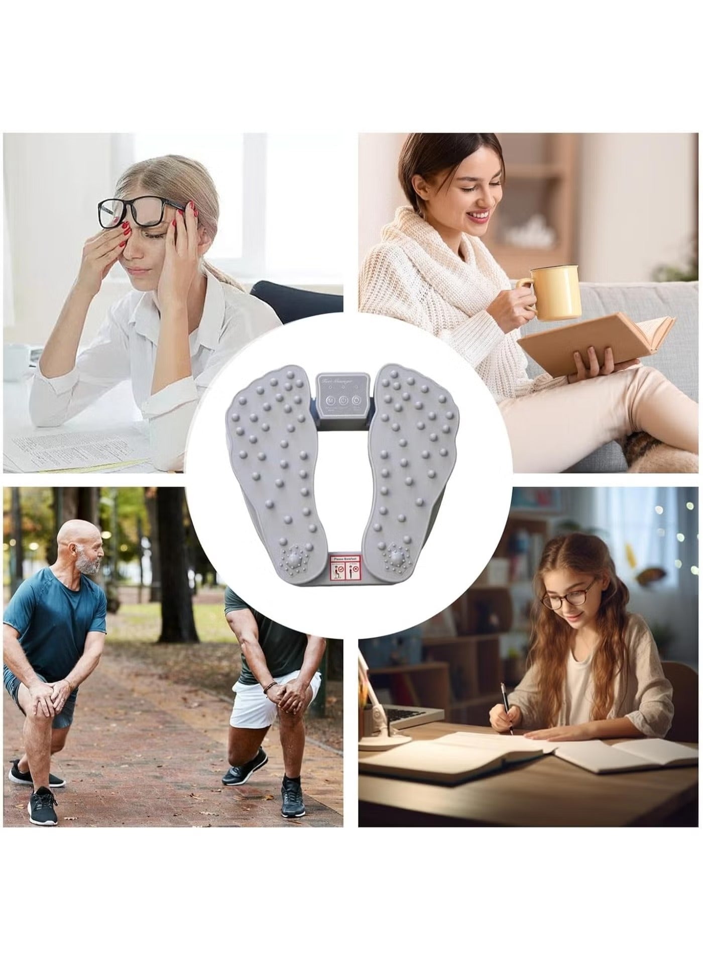 Premium Electronic Acupressure Foot Massager Pad - USB Powered Muscle Relief & Circulation Stimulator
