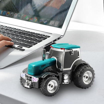 مروحة صغيرة لتثبيت فتحة تهوية السيارة مع إضاءة LED 