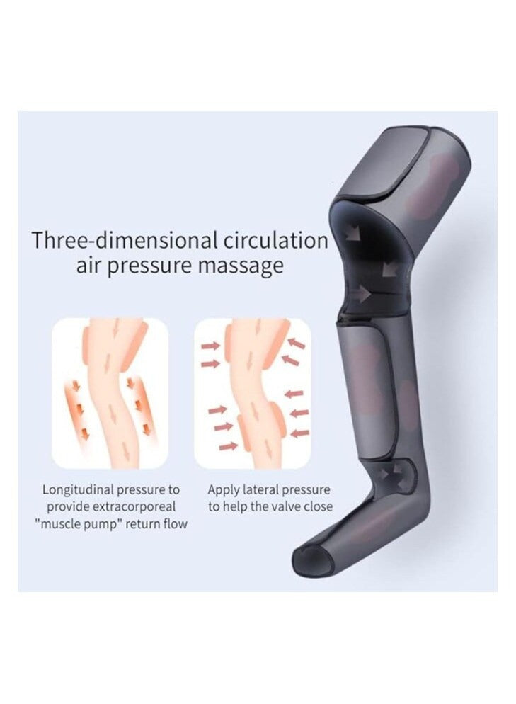 Rechargeable Full Leg and Foot Air Compression Massager - 4 Modes & 3 Intensities