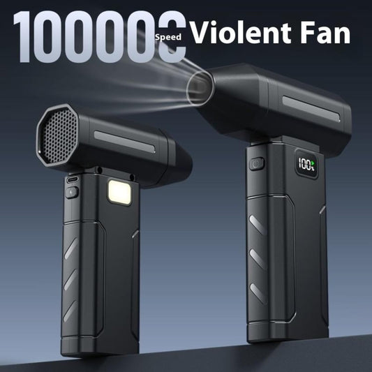 X8 Violent Fan - 130000 RPM Rechargeable Cordless Air Duster & Jet Blower